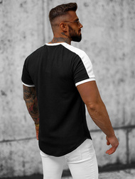 T-shirt męski czarny OZONEE O/TX6413