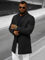 Пальто чоловіче Чорне OZONEE JB/1047Z