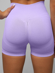 Legginsy krótkie damskie kolarki jasno-fioletowe OZONEE O/YJS7722