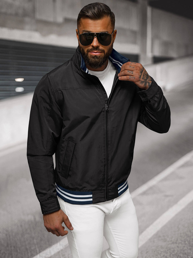 Куртка чоловіча чорна OZONEE JS/5M3101/392Z