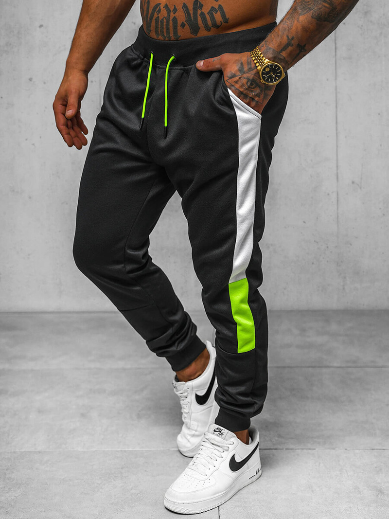 Штани Cпортивні Чоловічі Чорнi OZONEE JS/8K211