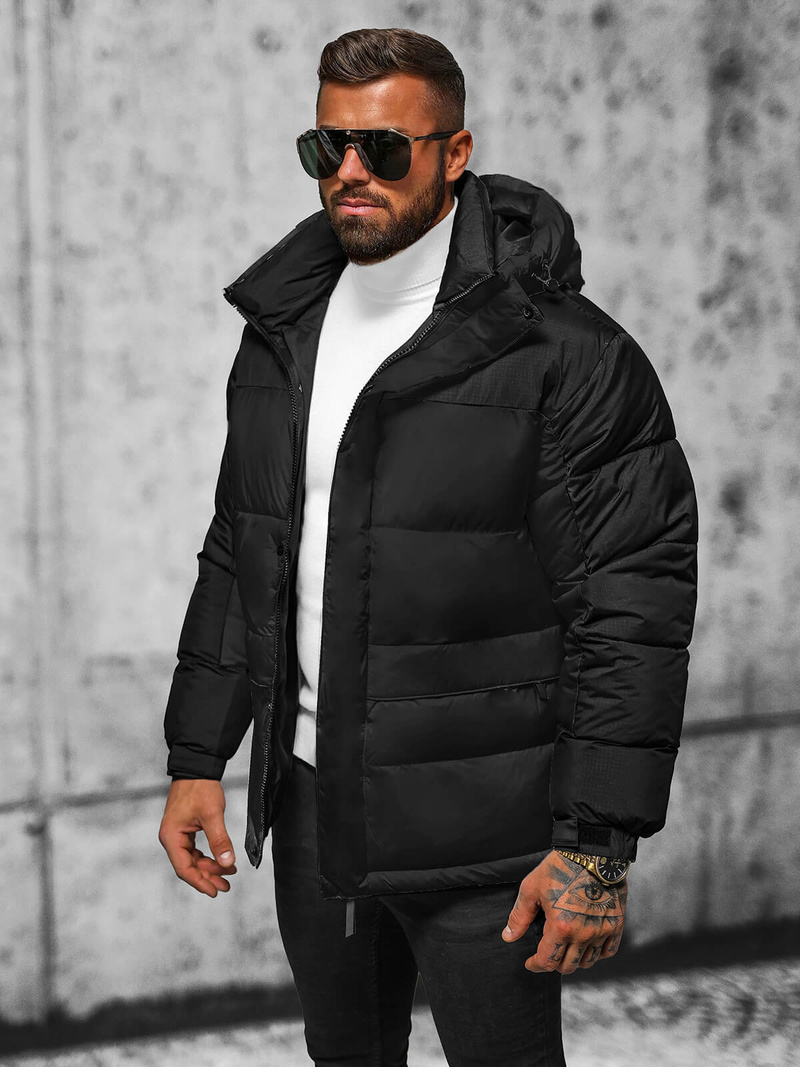 Куртка чоловіча чорна OZONEE JS/31M5008