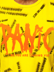 Футболка чоловіча Жовта OZONEE JS/KS1998