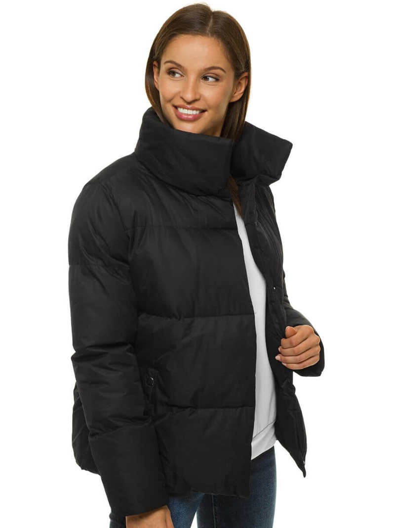 Kurtka zimowa damska czarna OZONEE JS/M23062/2