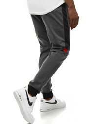 Spodnie dresowe męskie grafitowe OZONEE JS/AM107