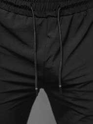 Spodnie męskie joggery czarne OZONEE O/DC468