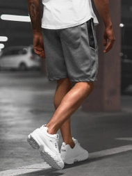 Spodenki dresowe męskie grafitowe OZONEE O/WW20017/3