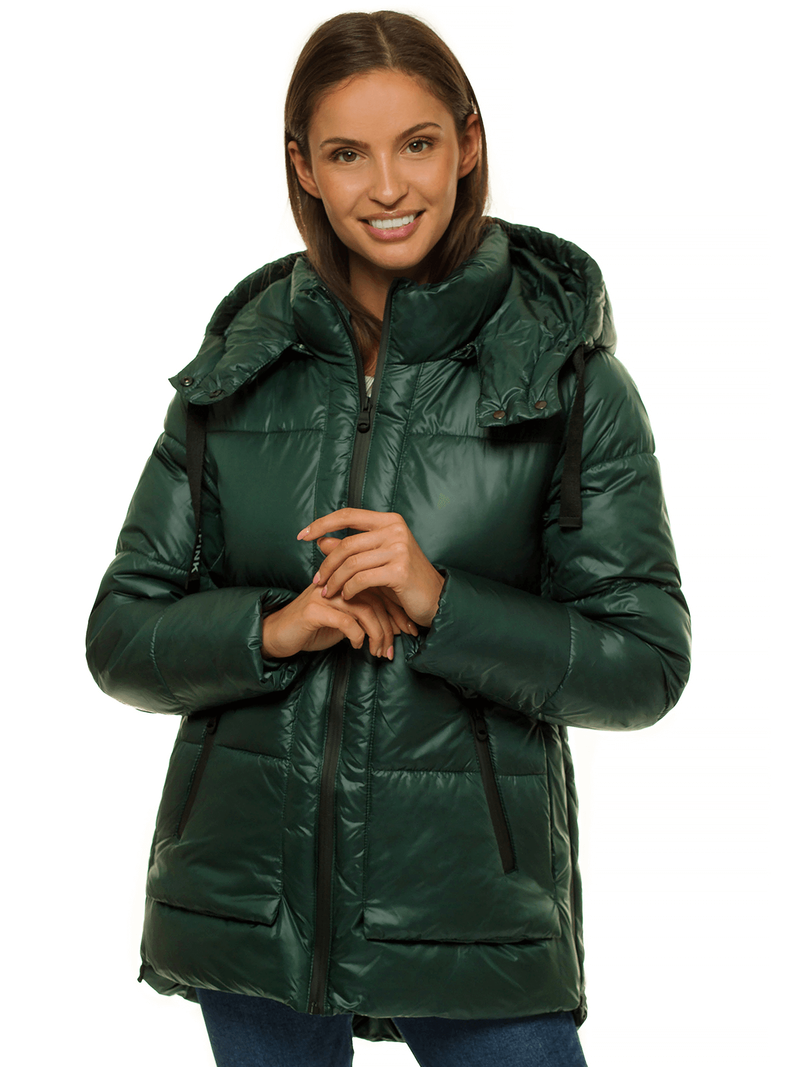 Куртка жіноча Темно-Зелена OZONEE O/M1552/38