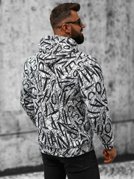 Толстовка Чоловіча Бiло-Чорна OZONEE O/3503BZZ