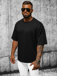 T-shirt męski oversize czarny OZONEE O/3436
