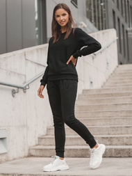 Жіночий спортивний костюм з двох частин Чорний OZONEE JS/68C20383/3