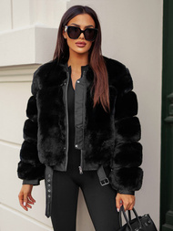 Куртка жіноча чорна OZONEE JS/11Z8080Z