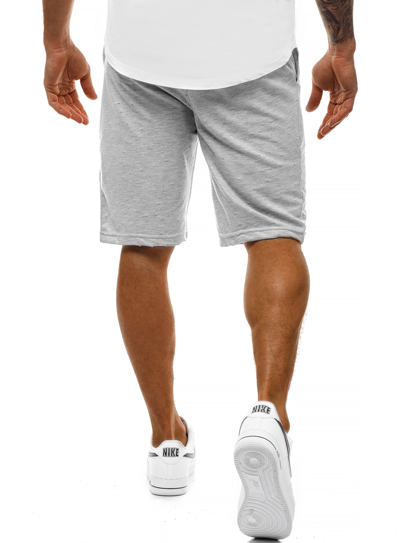 Spodenki sportowe męskie szare OZONEE MAD/2923