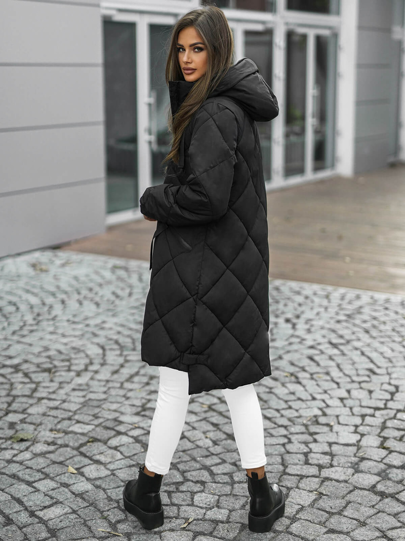 Куртка жіноча чорна OZONEE JS/5M3168/392Z