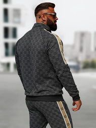 Komplet dresowy męski czarny OZONEE O/FF5110AB