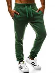 Spodnie dresowe męskie zielone OZONEE JS/XW01