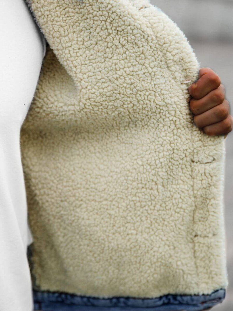 Куртка чоловіча джинсова Синя OZONEE BN/6627