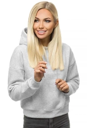 Bluza z kapturem damska jasno-szary OZONEE O/12102
