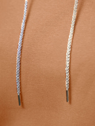 Bluza z kapturem damska ciemno-beżowa OZONEE O/12102