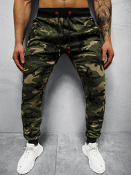 Spodnie dresowe męskie zielone OZONEE JS/KZ15