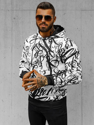 Bluza z kapturem męska biała OZONEE JS/8B1153/1