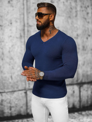 Sweter męski ciemno-niebieski OZONEE NB/MMB601/5Z