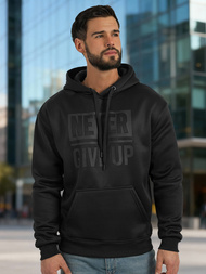 Чоловічий світшот чорний OZONEE JS/8B1983/3