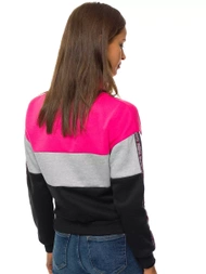 Bluza damska różowo-czarna OZONEE JS/B26019
