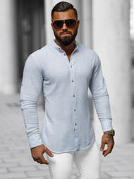 Koszula męska jasno-niebieska OZONEE O/V84