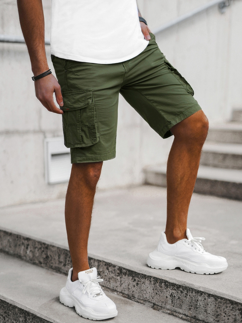 Spodenki męskie chino zielone OZONEE T/XX160086/3