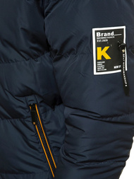 Kurtka zimowa męska pikowana granatowa OZONEE N/6902/2