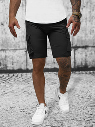 Spodenki męskie chino czarne OZONEE T/DC469Z