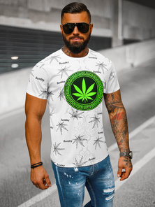 T-shirt męski biały OZONEE O/T139/1