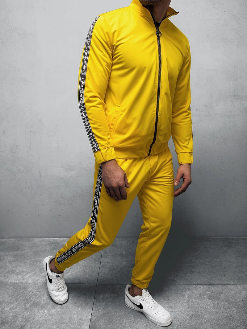 Bluza męska rozpinana żółta OZONEE B/10017