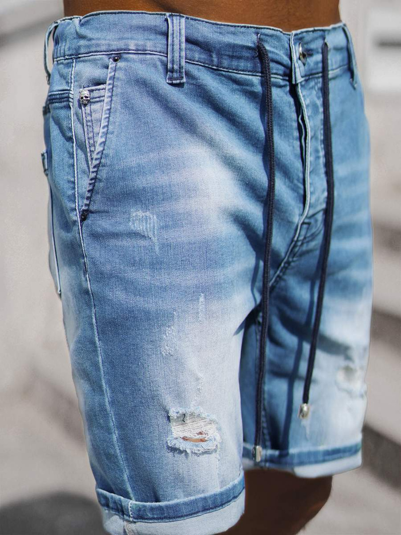 Чоловічі шорти джинси Яскраво-Синi OZONEE NB/MP0036BC/1Z