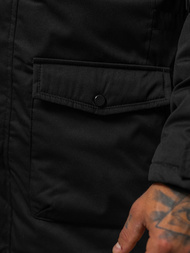 Kurtka zimowa męska czarna OZONEE JS/5M120/392