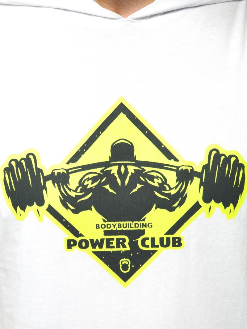 T-Shirt bez rękawów męski biały OZONEE MACH/M1213