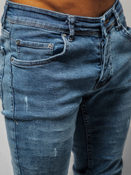 Spodnie jeansowe męskie ciemno-niebieskie OZONEE E/1231SP