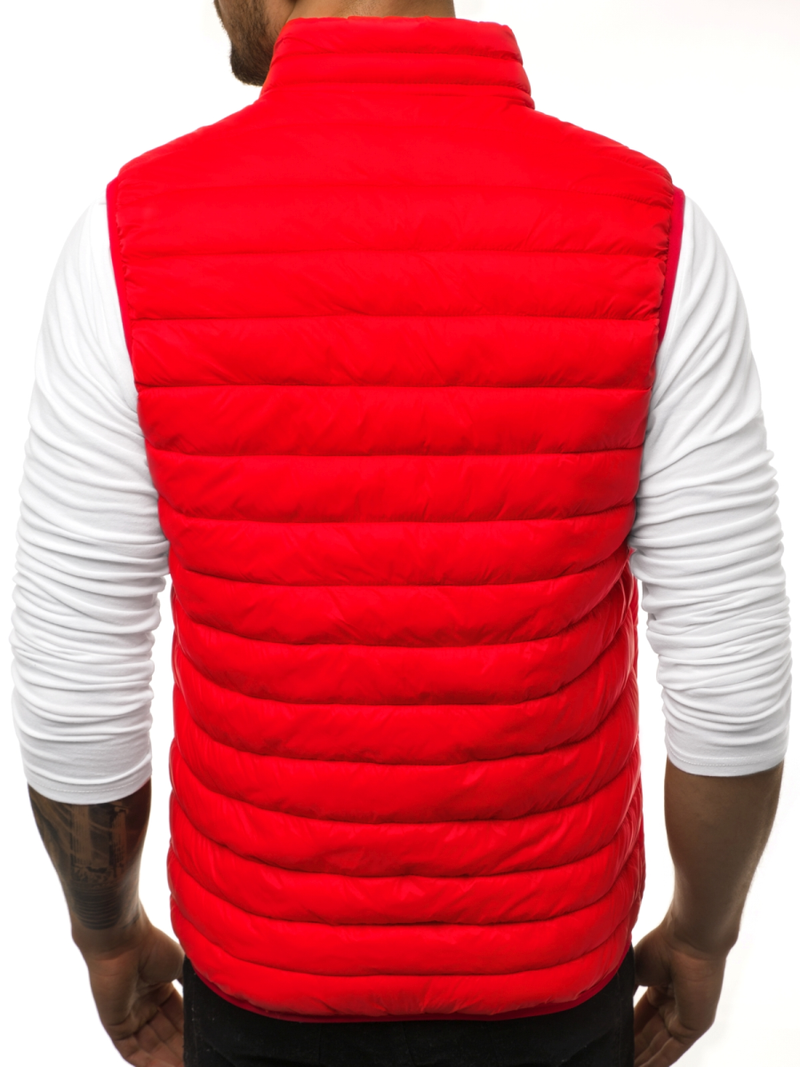 Kamizelka męska pikowana czerwona OZONEE JS/LY32