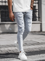 Spodnie jeansowe męskie szare OZONEE DO/2460/1