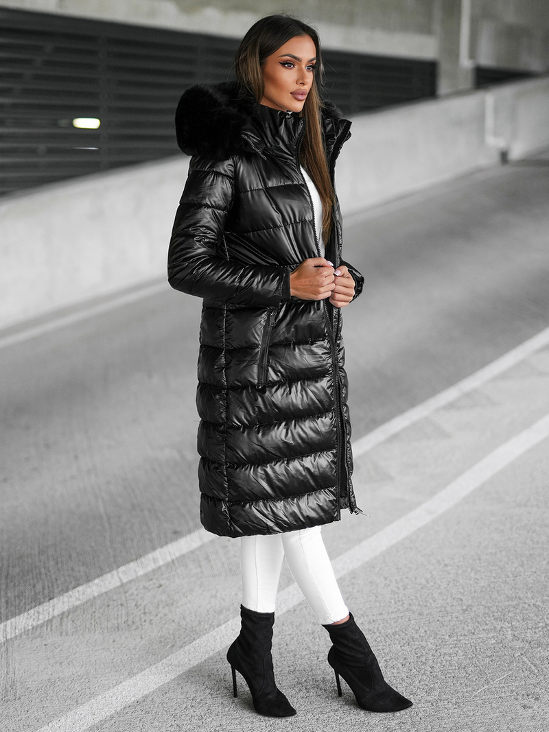 Куртка жіноча чорна OZONEE JS/16M9127/392Z