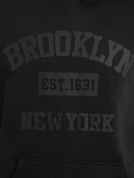 Bluza z kapturem męska czarna OZONEE JS/8B1969/3