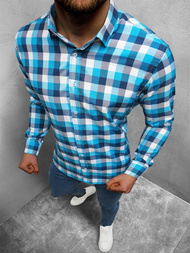 Сорочка чоловіча Синя OZONEE O/1322