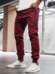 Штани чоловічі джоггери Бордовi OZONEE O/11103