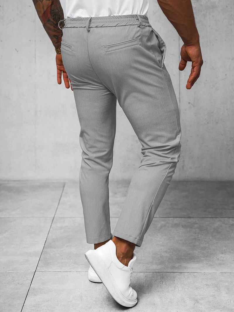 Spodnie męskie chino szare OZONEE O/1411SP