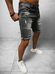 Spodenki męskie jeansowe czarne OZONEE NB/MP0033N