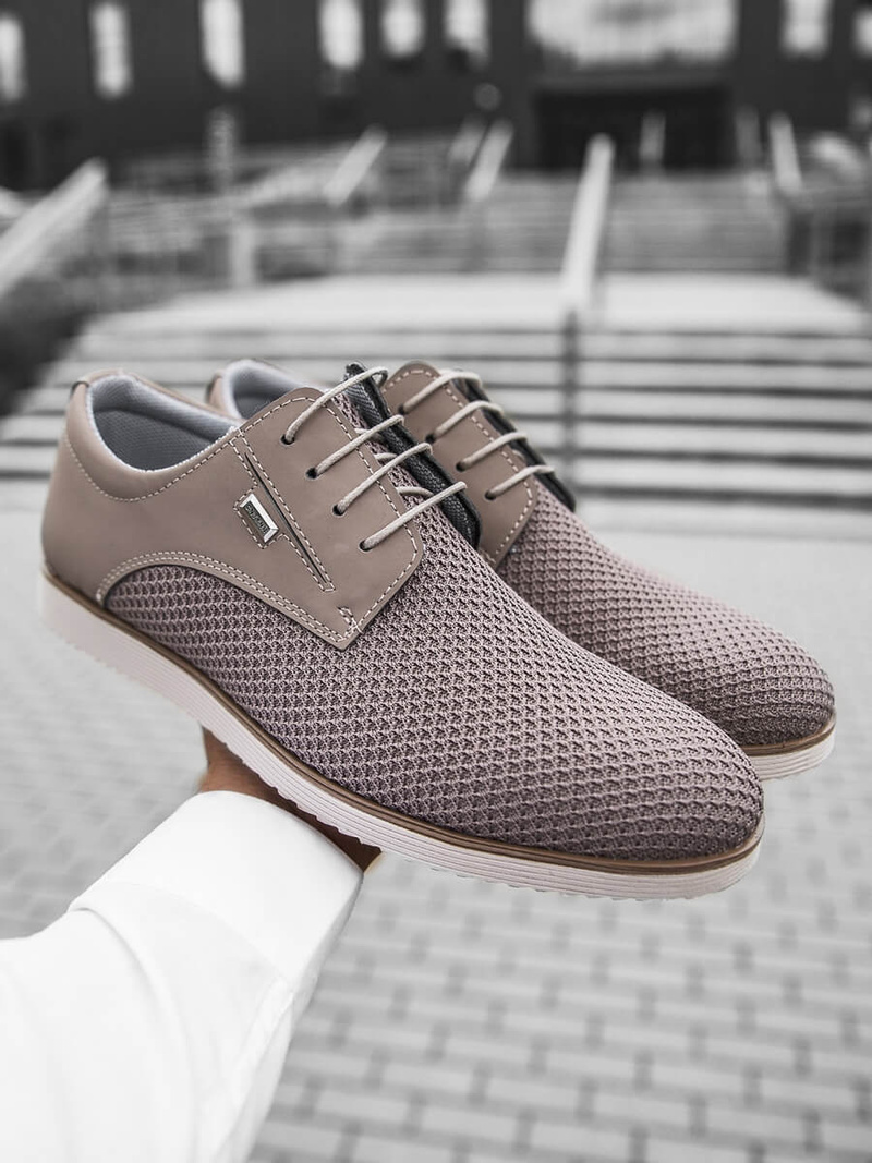 Buty męskie beżowe t/682