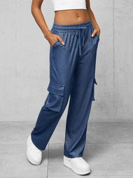 Штани Жіночі джинсові tемно-синi OZONEE O/HGM6610