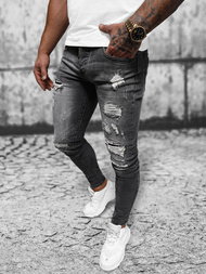 Чоловічі джинси Чорнi OZONEE NB/MP0125N