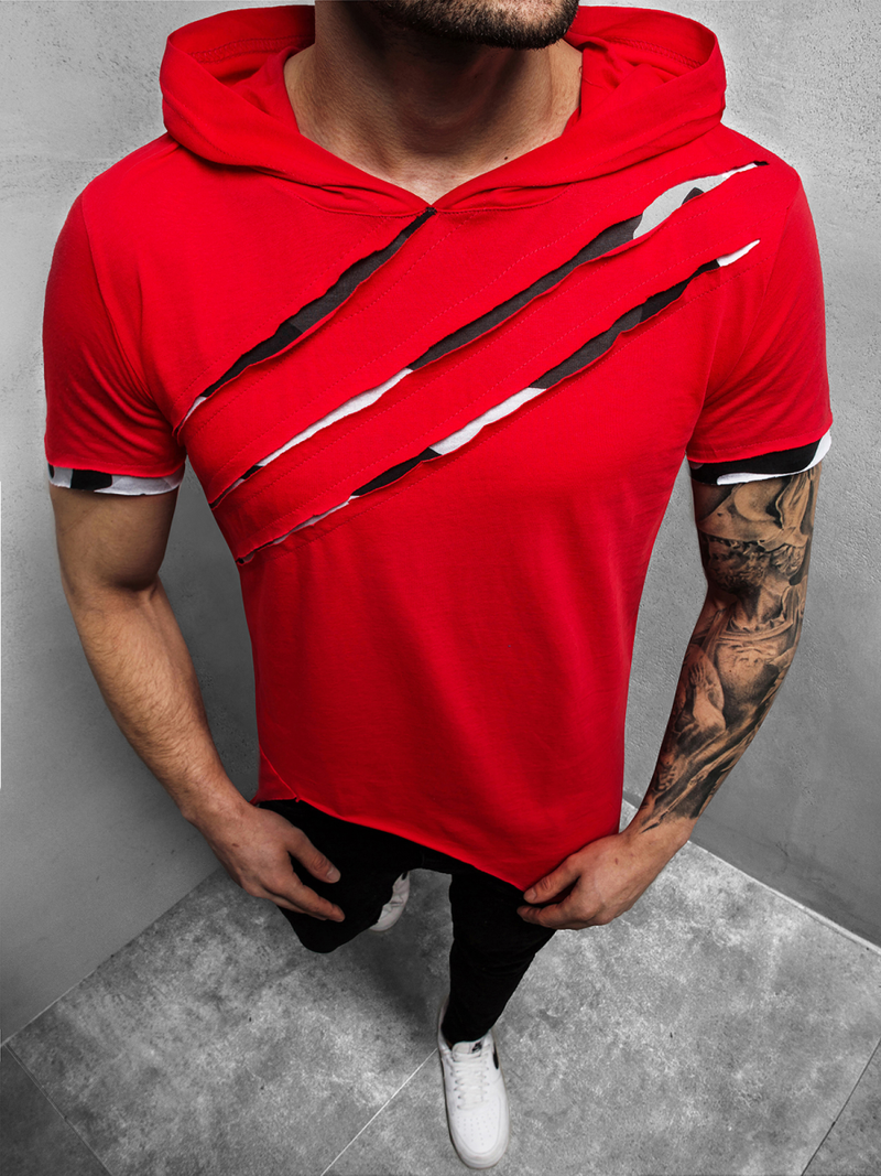 Футболка чоловіча Червона OZONEE A/1185Z